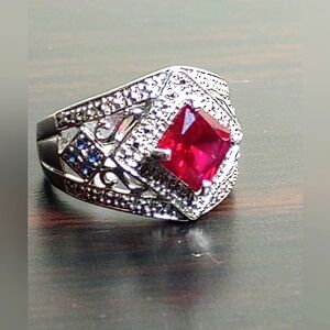 Ross Simon Vintage 925 Silver & Gemstone Ring